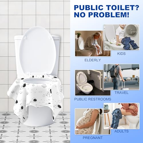 Toilet Seat Covers Disposable for Kids & Toddlers & Adult 20 Pcs