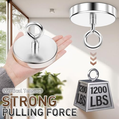 FINDMAG 1200 LBS Large Fishing Magnet, 3.94 Inch Neodymium Pickup Magnet - size: 3.94 inches (100mm)