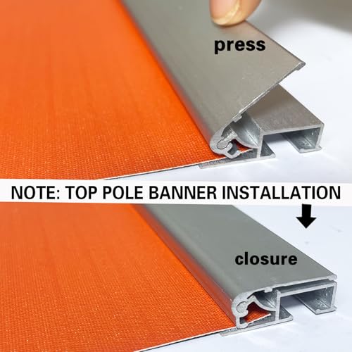 Retractable Banner Stand 24" W x 80" H – Heavy Duty Roll Up Banner Display with Padded Carrying Bag for Trade Show, Exhibition, Business Advertising (Stand Only) - size: 80" Height