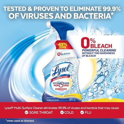 Lysol All Purpose Cleaner Spray, OXI Action, 0% Bleach, Disinfectant, 32 oz