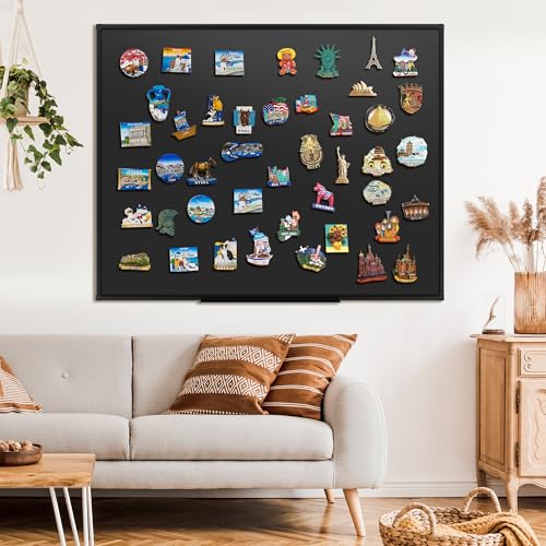 SELEAD Magnetic Chalkboard 60 x 48 Inches - Black Aluminum Frame - size: 60"W x 48"H