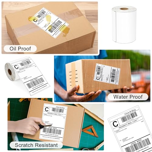 LLIKED 7,500 4"x 6" Direct Thermal Shipping Labels with 250 Labels/Roll - size: 30 Rolls