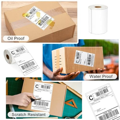 LLIKED 7,500 4"x 6" Direct Thermal Shipping Labels with 250 Labels/Roll - size: 30 Rolls
