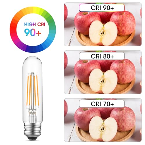 5" T10 Tubular LED Light Bulb, 60W Eq, Dimmable, Warm White 2700K, 4-Pack - color: Warm White, size: 5 Inch- 4 Count