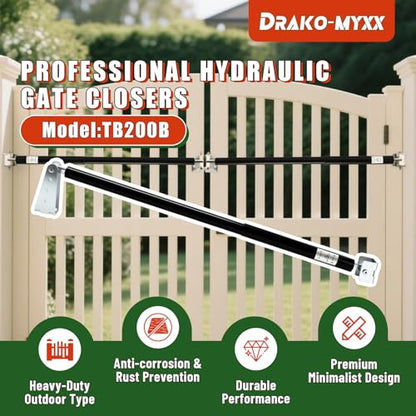 TB200B Hydraulic Door Closer, Heavy Duty Outdoor Automatic Door Closer