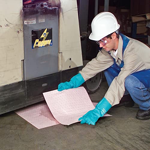 PIG Hazmat Chemical Absorbent Mat Pads - 200 Pads per Bag - 15" W x 20" L - Absorbs up to 14 oz. per Pad - MAT302 - size: 200-Pack