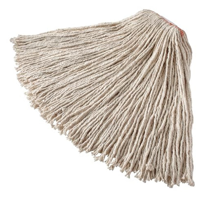 Rubbermaid Commercial Cut End Cotton Mop White Premium Heavy Duty Mop Head Wring and Rinse, 20 Oz. (Pack of 12) - size: 20 Oz. (Pack of 12), style: Single