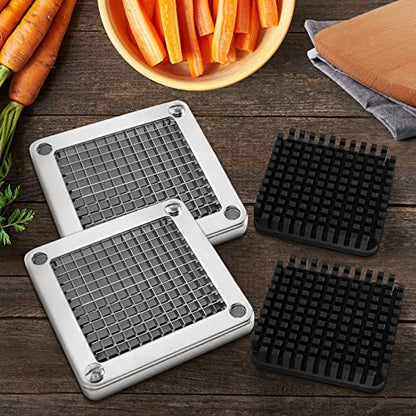 WICHEMI Chopper Blade 1/4" Inch Commercial Vegetable Dicer Blades, 2 Pack - size: 1/4" x2