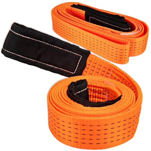 2 Pcs 2" x 10FT Heavy Duty Nylon Lifting Slings and Straps