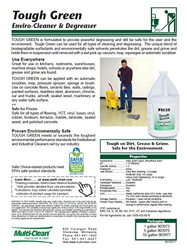 Tough Green Multipurpose Enviro-Cleaner & Degreaser, 128oz (1 gallon) Concentrate Degreaser & Floor Cleaner, Environmentally Safe