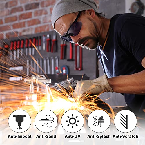 Kathfly 36pcs Safety Glasses Work Scratch Resistant Glasses,Black and White - color: Black and White