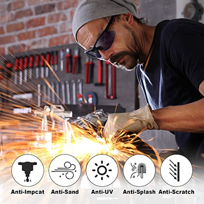 Kathfly 36pcs Safety Glasses Work Scratch Resistant Glasses,Black and White - color: Black and White