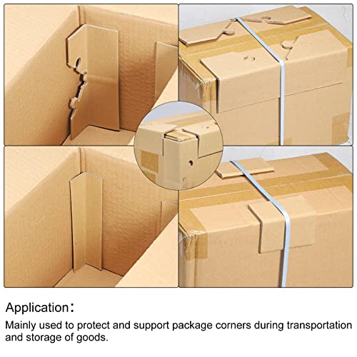 PATIKIL Adjustable Cardboard Corner Protector Package Frame Protectors L Shaped 300x30mm Thick 3mm for Art, Packing, Shipping, Pack of 50 - size: 300x30mm