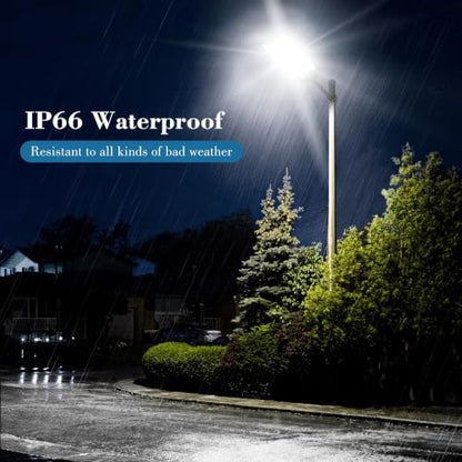 OKPRO Solar Street Light Outdoor, IP66 Waterproof Solar Lights Outdoor - size: 15000-1P
