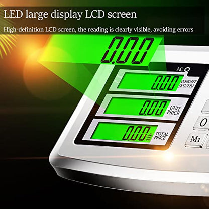 660lb Industrial Platform Scale, Foldable, Double-Sided Display