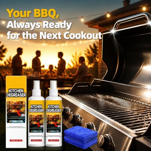 2PCS Spray Grill Cleaner,Kitchen Degreaser Spray For Grill & Oven