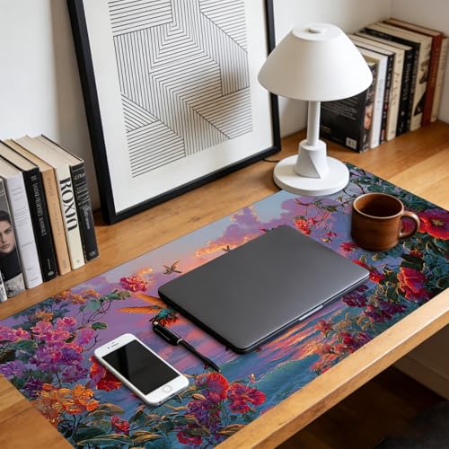 Nuxovilar Large Gaming Mouse Pad Desk Mat, 15.7x35.4 Inches Polyester - color: Mi06231