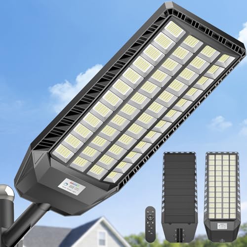 Deepn Upgraded 15000W Solar Street Lights Outdoor Motion Sensor, TW048