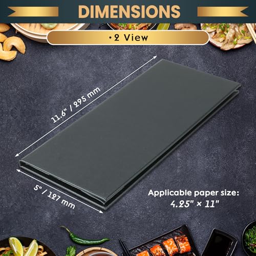 1 Pack 2 View Menu Holder Menu Covers 4.25" x 11" - size: 2 View