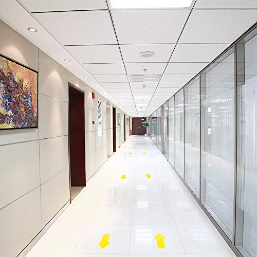 EVQ Yellow Arrow Floor Sticker Tape 2 x 4 Inch Directional Vinyl 200 PCS - color: Yellow, size: 2"×4"