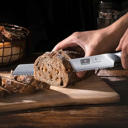 HOSHANHO Bread Knife 10 inch, Ultra Sharp Japanese Serrated Bread Knife - size: 10"
