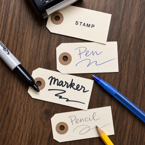 250 Small Manila Tags with String Attached #1, 2 3/4" x 1 3/8"