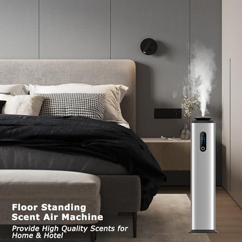 Hotel Scent Diffuser Cover 10000 Sq.Ft, Scent Air Machine for Home & Office - color: Silver