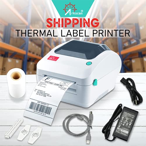 Arkscan 2054A-LAN Ethernet Network Shipping Label Printer for Windows Mac Chromebook iPhone & Android, Support Amazon Paypal Etsy Shopify ShipStation UPS USPS FedEx, 4x6 Direct Thermal