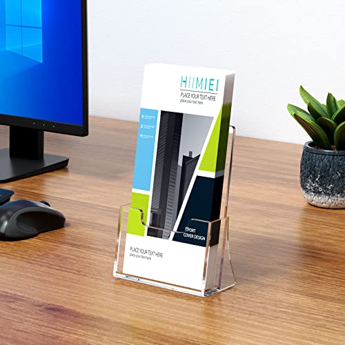 HIIMIEI Brochure Holder 8.5 x 5.5 inches, Acrylic Flyer Holder with 2 Pack - size: 8.5''x5.5''