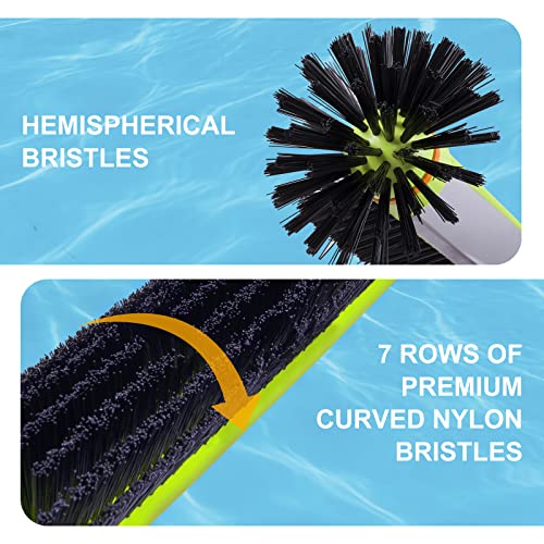 Sepetrel 17.5-Inch Hemispherical Pool Brush Head for All Pool Surfaces - size: 17.5" Hemispherical