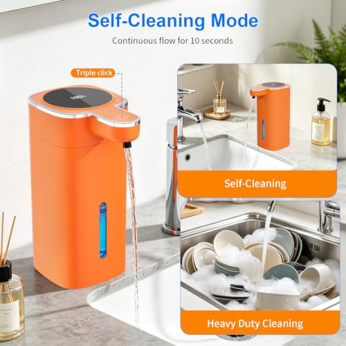 Automatic Foaming Soap Dispenser Touchless - color: Orange