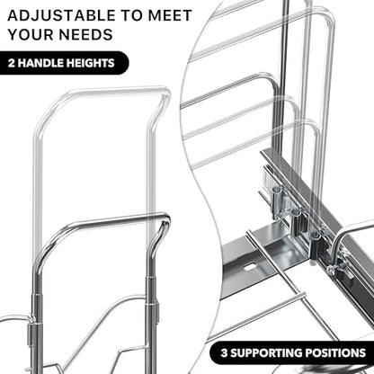 Simple Houseware Pull Out Trash Can Shelf (for 7~13 Gal, Can Not Included)
