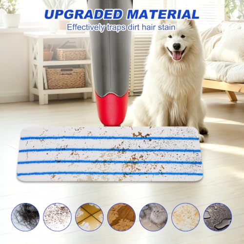 Replacement Disposable Mop Pad for Rubbermaid Reveal Spray Mop - 30 Pack Wet & Dry Floor Cleaning Refills Fit for Any Reveal Flat Cleaning System 16.5" (50 Pack) - color: 16.5 Inch-50pack-blue&white-disposable