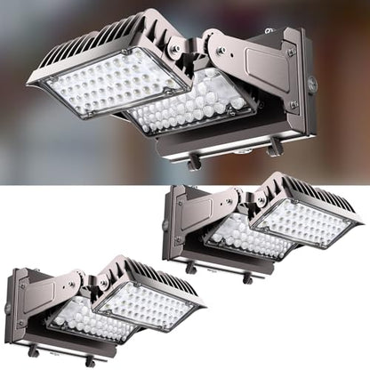Lightdot 250W Wall Pack LED Exterior Light, Dusk to Dawn 2Pack - style: Adjust 250W