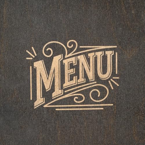 Inko Horeca - Wooden Menu Holder 11.8 х 9 inch - Menu Book for Restaurant - Hard Folding Menu Covers - Wooden Cafe Menu Folder Book for Bar - Bar Menu Sign (Wenge) - color: Wenge