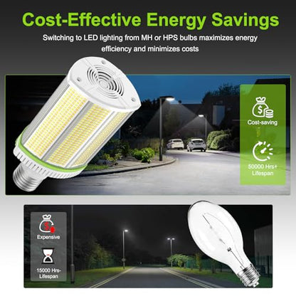 Horizontal Mount 120W LED Corn Light Bulb with Rotatable E39 Mogul Base