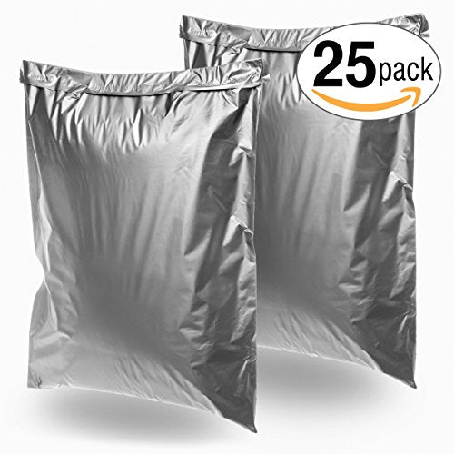 22x28 Jumbo Self-Seal Poly Mailer Bags 2.5 Mil (25 Pack Silver) - size: 25 Pack Silver