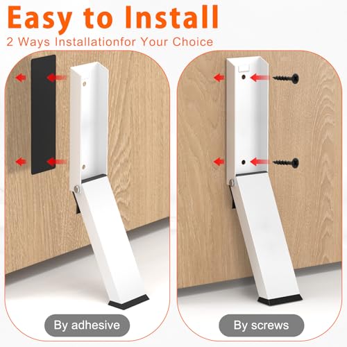 Kick Down Door Stoppers, White - size: White