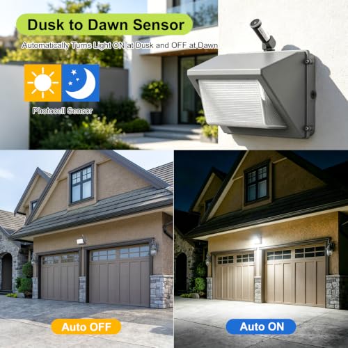 4-Pack, Dusk to Dawn/Day Night Sensor, Photoelectric Switch, Photo Cell Sensor, 110V/120V/220V/240V Input, UL Listed, IP65 Water-Resistant Photocell for Outdoor Light