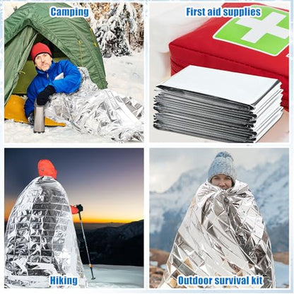 180 Pcs Bulk Emergency Blankets Winter Socks Gloves, Multi-Color - color: Multicolor