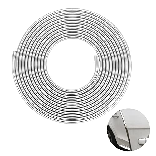 Car Door Edge Guards Silver U Shape Moulding Trim Strip Guard Protector - color: Silver, size: 64FT