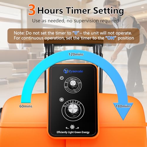 Air Mover 1 HP 4000 CFM Portable Blower Fan Carpet Dryer, Floor Dryer Fan - color: Orange