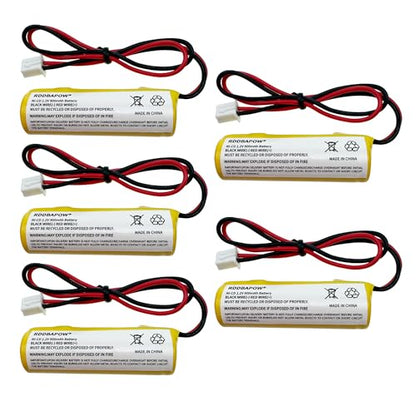 1.2v 900mAh Ni-CD Exit Sign Emergency Battery Replacement Compatible with Lithonia Battery EXR LED EL M6 Unitech AA900mAh OSA268 ELB CS01 (5)