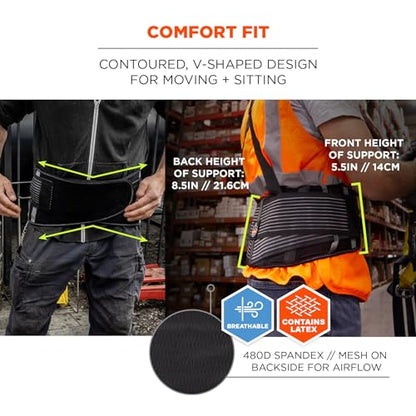 Ergodyne Proflex 1675 Back Support Brace Belt with Warming and Cooling Pack - size: Small
