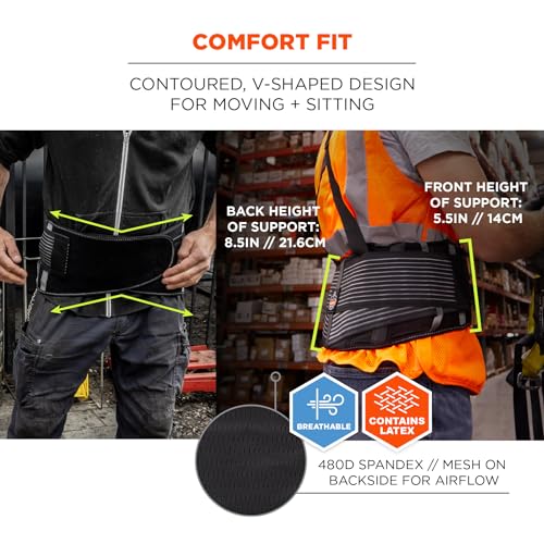 Ergodyne Proflex 1675 Back Support Brace Belt with Warming and Cooling Pack - size: Medium