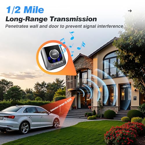 Wireless Driveway Alarm for Outdoor Security (Only Sensor) - style: Separately Sensor