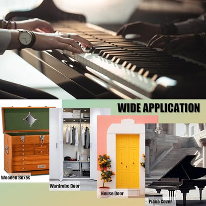 EPHECH 20" Piano Hinge, 2PCS Stainless Steel Continuous Piano Hinge-Silver - color: Silver, size: 20 Inch