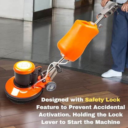 SM420AC 17" Floor Buffer Scrubber, 2 HP, 175 RPM