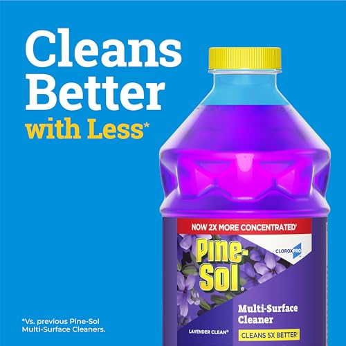 Pine-Sol Multi-Surface Cleaner, CloroxPro, 2x Concentrated Formula, All-Purpose Cleaner, Lavender Clean, 40 Fluid Ounces (Pack of 2) - size: 40 Fl Oz (Pack of 2)