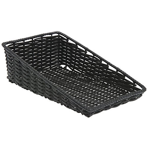 HUBERT Tapered Black Produce Basket - 11 1/2"L x 20"D x 1 1/2" to 6"D - color: Black, size: 11.5"Lx20"Dx1.5-6"H